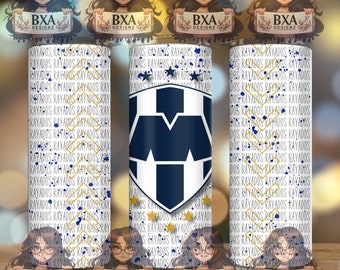 Rayados PNG for sublimation skinny tumbler