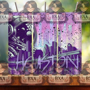 Houston Png for sublimation skinny tumbler