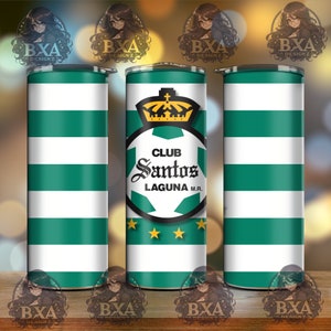 Santos Laguna PNG para vaso flaco de sublimación