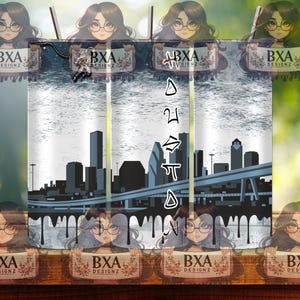 Houston TX PNG for sublimation skinny tumbler