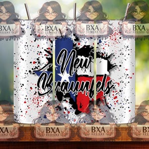 New Braunfels TX PNG for sublimation skinny tumbler