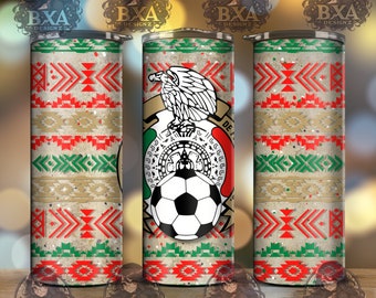 Mexiko fotboll png för sublimering smal tumbler