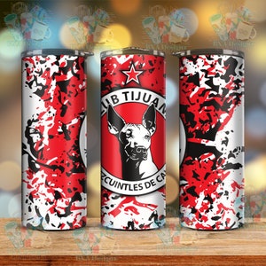 Club Tijuana PNG para sublimación vaso delgado