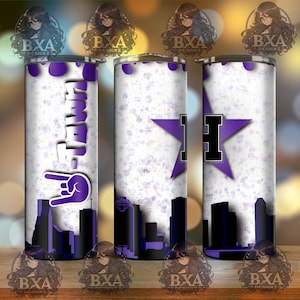 h-town png for sublimation skinny tumbler