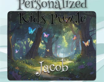 Personalized Butterflies Puzzle for Kids – Preschool Learning – Developmental Gift – Toddler-Friendly Toy – Perfect Kids Gift
