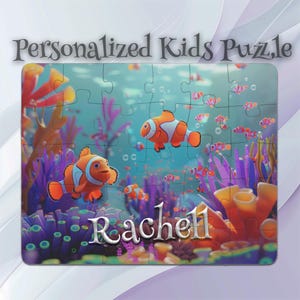 Personalized Coral Reef Puzzle for Kids – Personalized Keepsake Puzzle – Custom Puzzle Design – Inspires Imagination – Motor Skills Booster