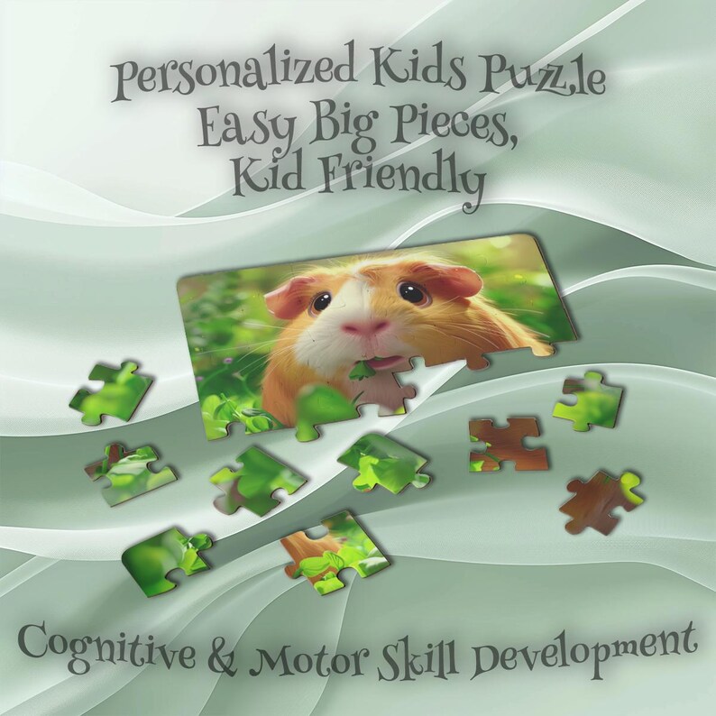 Personalized Guinea Pig Puzzle for Kids – Problem-solving Puzzle ... - Guinea Pig Comprehensive Cognitive Development