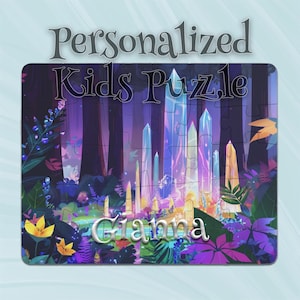 Personalized Crystal Forest Puzzle for Kids – Personalized Keepsake Puzzle – Problem-Solving Puzzle – Ideal Gift for Boys & Girls