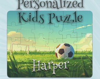 Personalized Soccer Ball Puzzle for Kids – Early Learning Activity – Cognitive Game – Toddler-Friendly Toy – Problem-Solving Puzzle