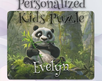 Personalized Panda Puzzle for Kids – Problem-Solving Puzzle – Ideal Gift for Boys & Girls – Inspires Imagination – Toddler-Friendly Toy