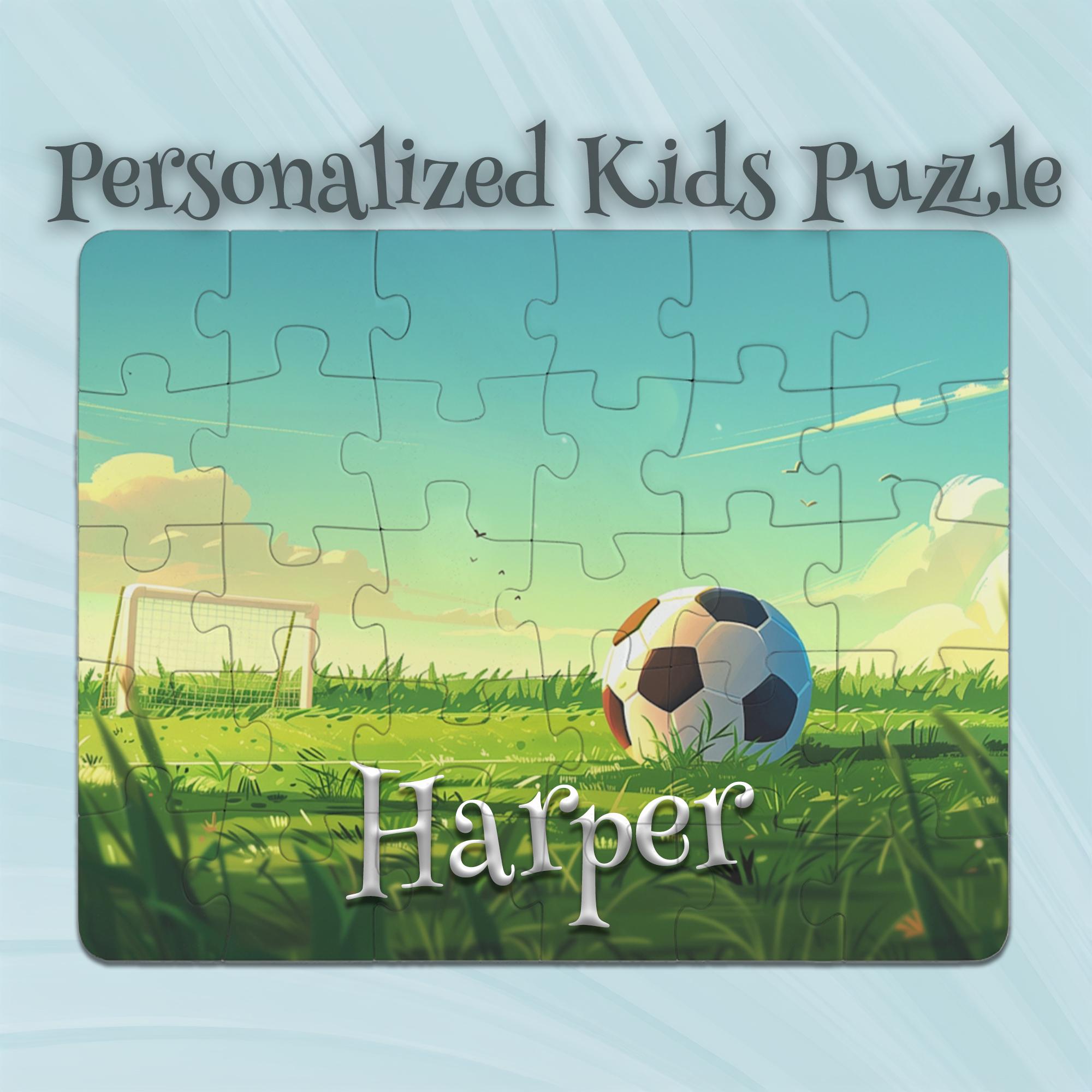 Personalized Soccer Ball Puzzle for Kids – Early Learning Activity – Cognitive Game – Toddler-Friendly Toy – Problem-Solving Puzzle