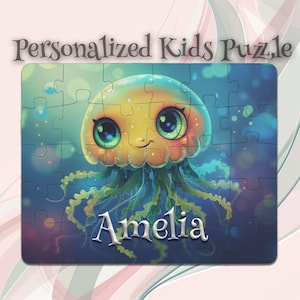 Personalized Jellyfish Puzzle for Kids – Cognitive Game – Educational Puzzle Toy – STEM Learning Puzzle – Inspires Imagination
