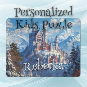 Personalized Neuschwanstein Castle Puzzle for Kids – Ideal Gift for Boys & Girls – Educational Puzzle Toy – Problem-Solving Puzzle