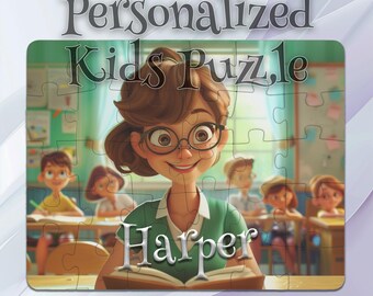 Personalized Teacher Puzzle for Kids – Personalized Keepsake Puzzle – Learning Made Fun – Developmental Gift – Motor Skills Booster