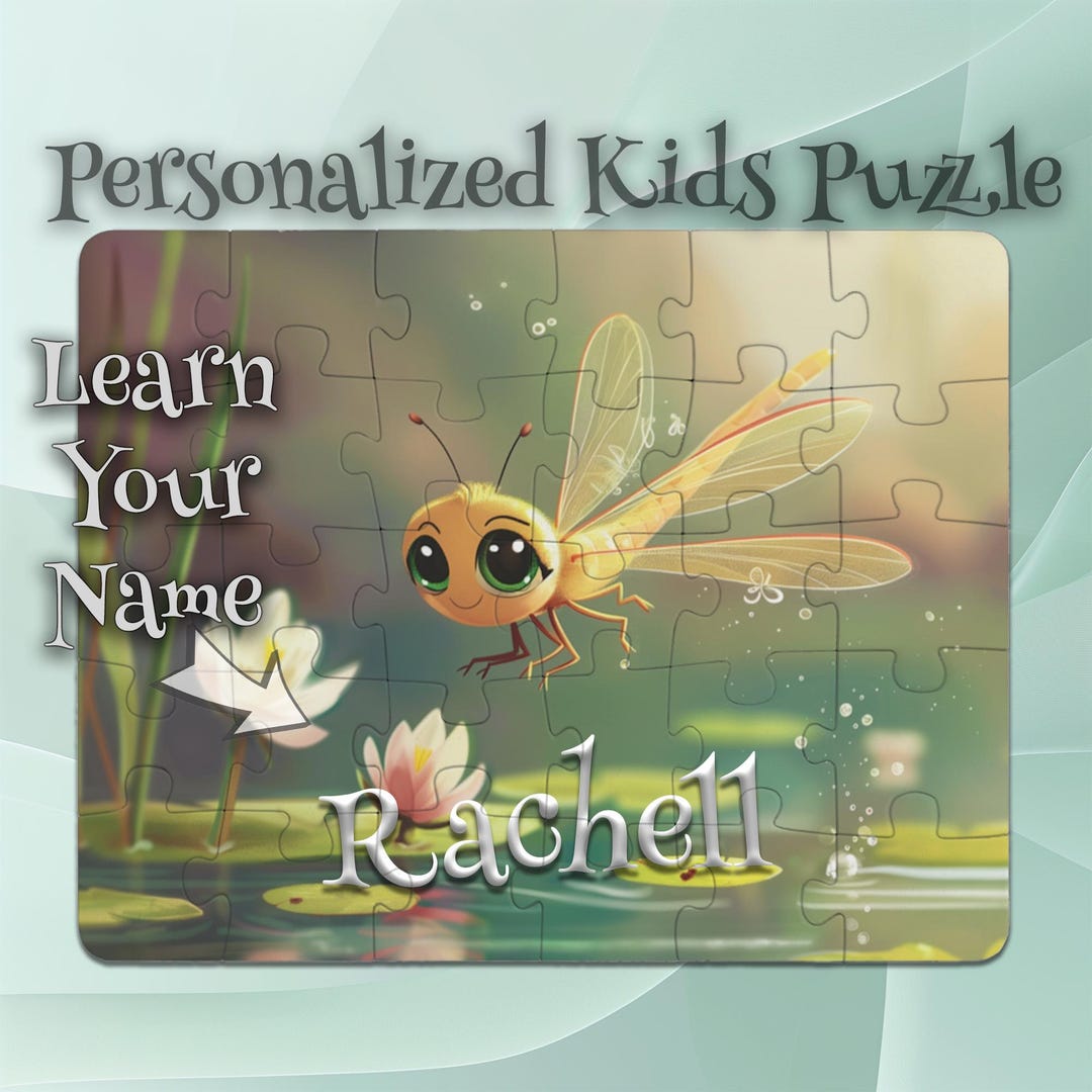 Personalized Dragonfly Puzzle for Kids – Cognitive Game – Perfect Kids ...