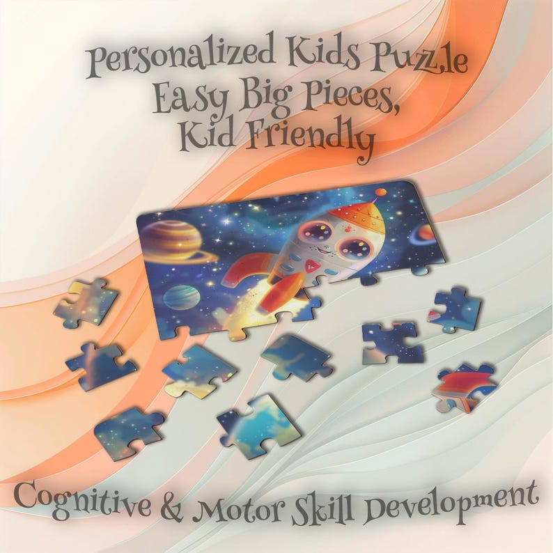 Personalized Rocket Puzzle for Kids – Inspires Imagination – Learning ...
