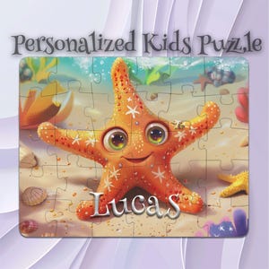 Personalized Starfish Puzzle for Kids – Motor Skills Booster – Educational Puzzle Toy – Inspires Imagination – Toddler-Friendly Toy