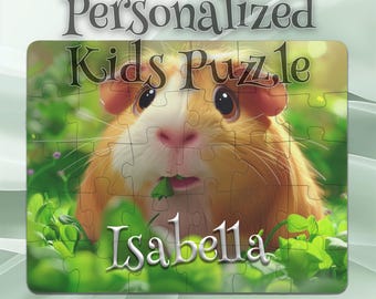 Personalized Guinea Pig Puzzle for Kids – Problem-Solving Puzzle – Motor Skills Booster – Cognitive Game – Learning Made Fun