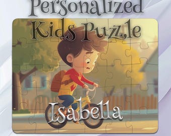 Personalized Bike Puzzle for Kids – STEM Learning Puzzle – Perfect Kids Gift – Personalized Keepsake Puzzle – Cognitive Game