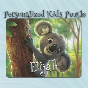 Personalized Koala Puzzle for Kids – Custom Puzzle Design – Preschool Learning – Developmental Gift – Perfect Kids Gift – Learning Made Fun