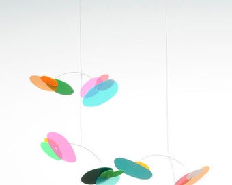 Blossom Baby Modern hanging mobile- Rainbow by Pukapuka/modern mobile/baby mobile/kids mobile/best baby mobile/nursery mobile/rainbowmobile