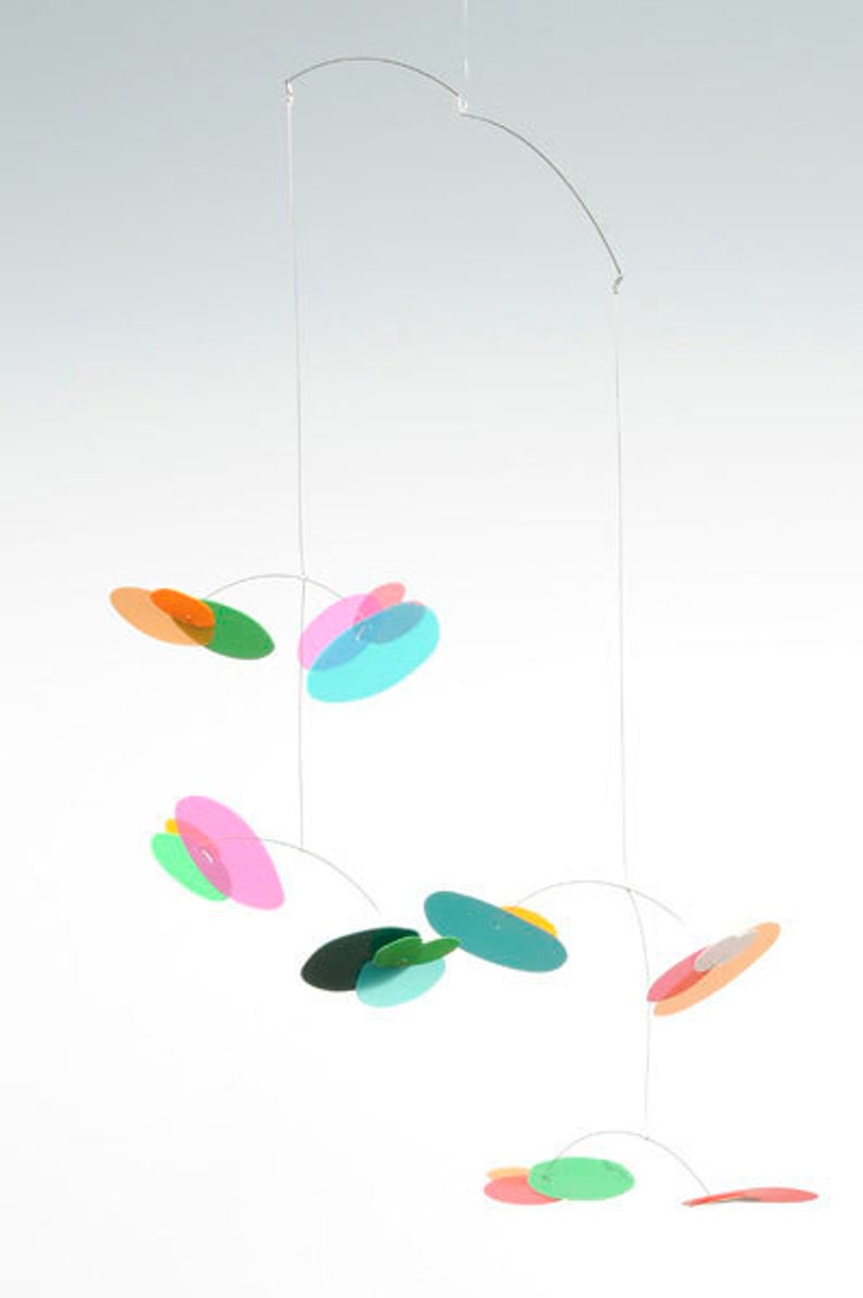 Blossom Baby Modern hanging mobile Rainbow by Pukapuka/modern mobile/baby mobile/kids mobile/best baby mobile/nursery mobile/rainbowmobile image 1