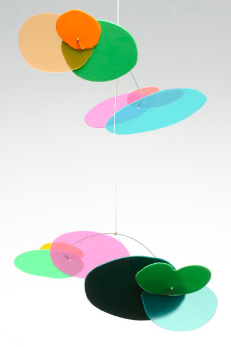 Blossom Baby Modern hanging mobile Rainbow by Pukapuka/modern mobile/baby mobile/kids mobile/best baby mobile/nursery mobile/rainbowmobile image 3