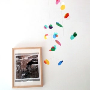 Confetti Mobile by PukaPuka /modern mobile/Hanging mobile/baby mobile/kids mobile/home mobile/nursery mobile/rainbowmobile/artmobile/art