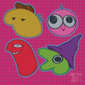Smiling friends stickers!!