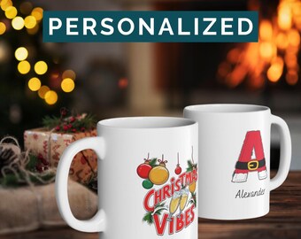 Custom Christmas Mug, Christmas Mug with name, Family Christmas Mug, Personalized Christmas Coffee Mug, Christmas Gift, Christmas Vibes