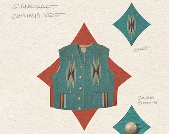 1950s Ganscraft Chimayo Vest