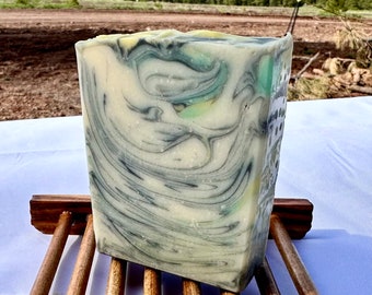 LUXE PINEAPPLE BREEZE (Tall) Cold Process Soap, Handmade Artisan Soap