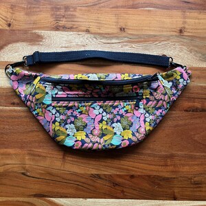 Large Colorful Flower Fanny Pack