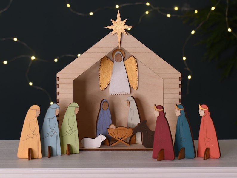 nativity crib set