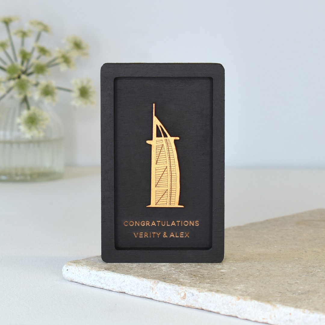 Burj Al Arab Dubai, Personalised Wall Art Gift, Christmas Gift for Him ...