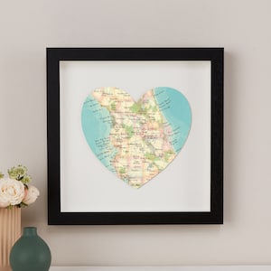 Orlando Florida Map, Orlando Map Print, Map Heart, Wall Art Decor, Ready to hang Wall Art Print, Travel Gifts for Him, Gift for Wife