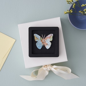 Butterfly Gifts, Valentine's Gifts for Her, Butterfly Gifts for Women, Custom Map Butterfly, Personalised Wall Art, Papercut Butterfly Frame