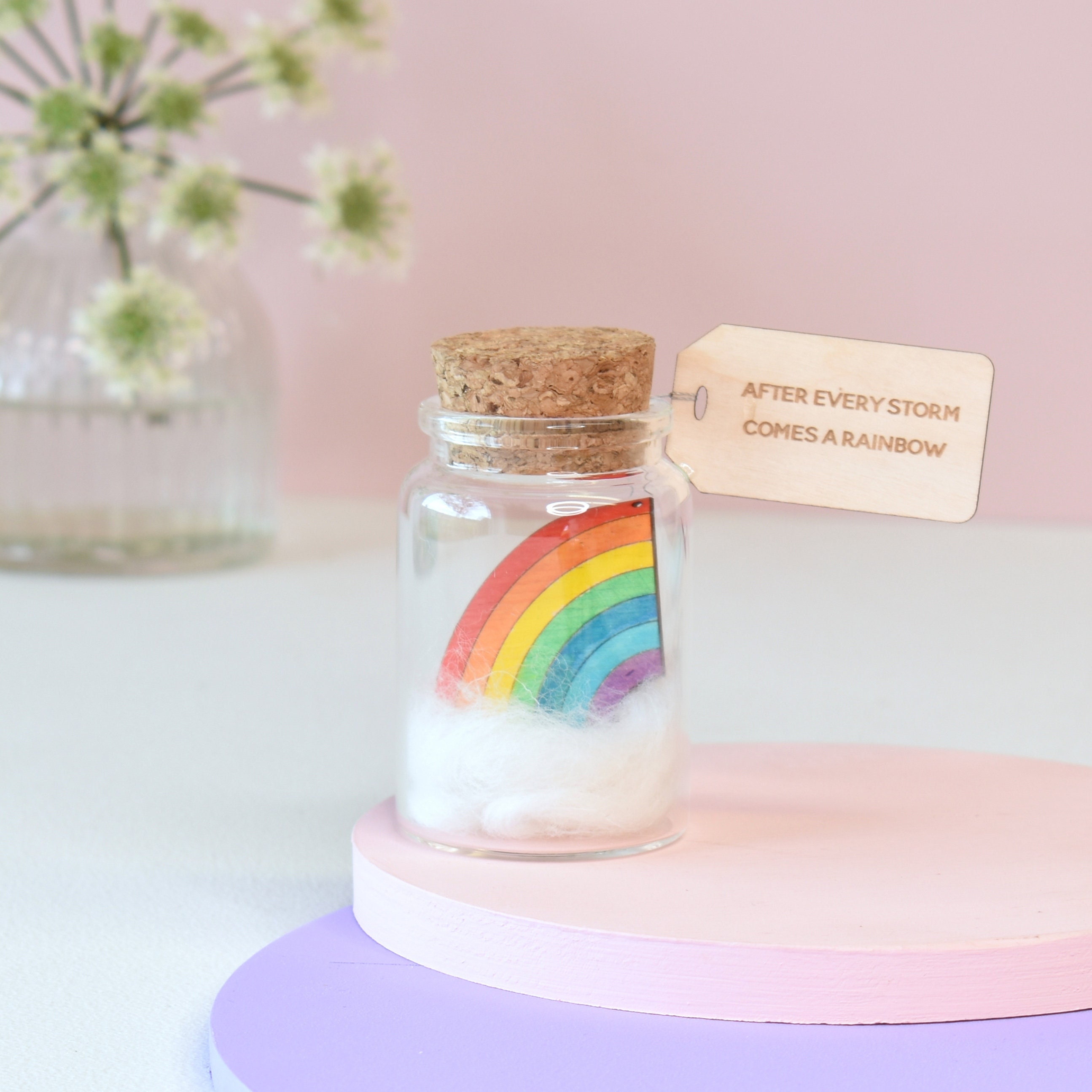 Candcamp Inspirierendes Geschenkset Für Frauen – Mit Regenbogen-Make-up-Tasche, Armband & Schlüsselanhänger