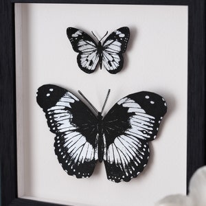 Mother's Day Gift, Butterfly Wall Art, Home Decor Gift, Paper Cut Butterflies, Handpainted 3D Butterfly Framed Artwork, Gifts For Her image 6