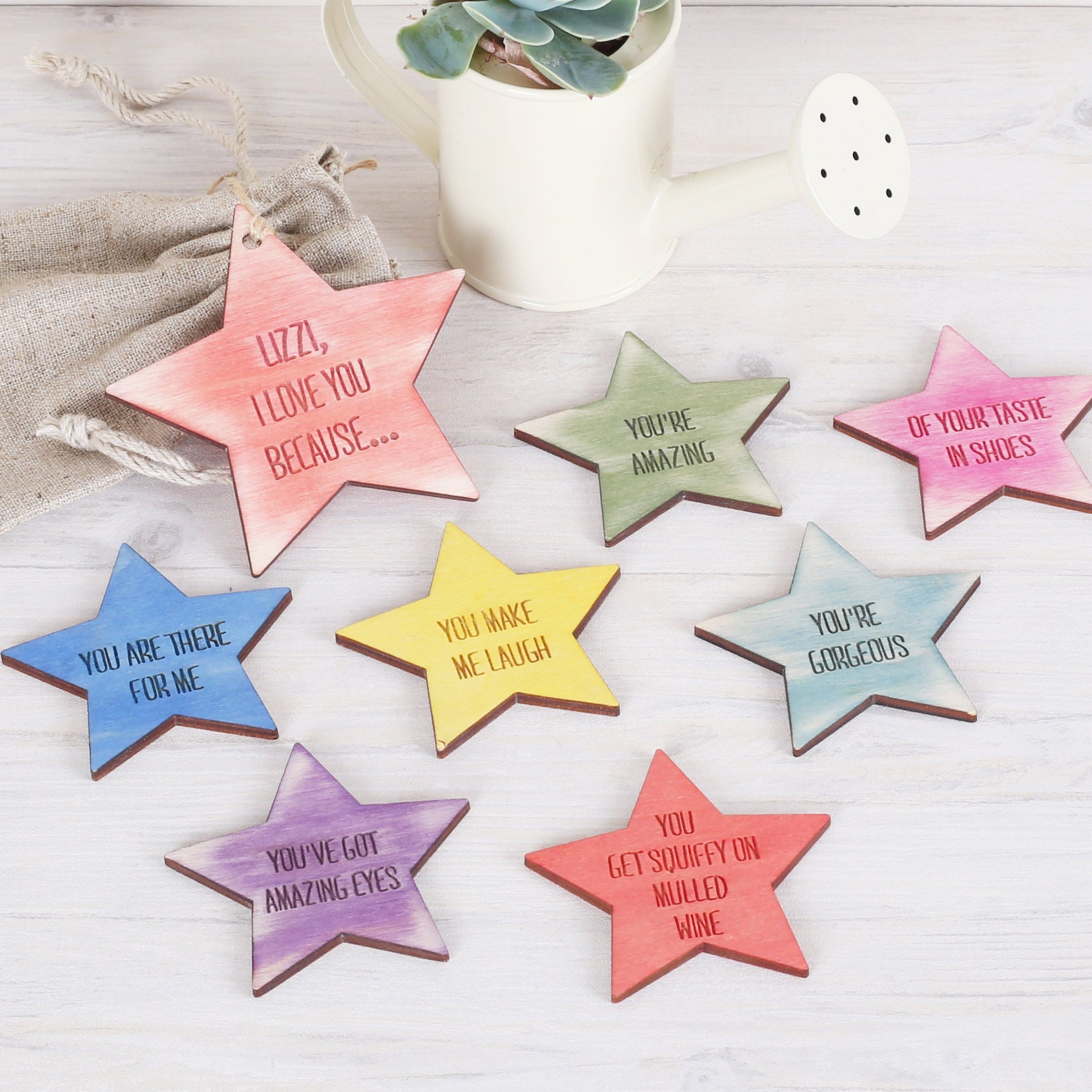 Message Keepsake Tokens - Romantic Gift Love Message Tokens - I Love ...