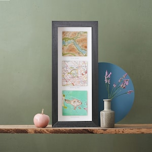 Geschenk für Ihn, Benutzerdefinierte Karte Wandkunst, Drei Kartendruck, Benutzerdefinierte Karten, Drei quadratischer Druck, personalisierte Weihnachtsgeschenke für ihn, Geburtstagsgeschenk