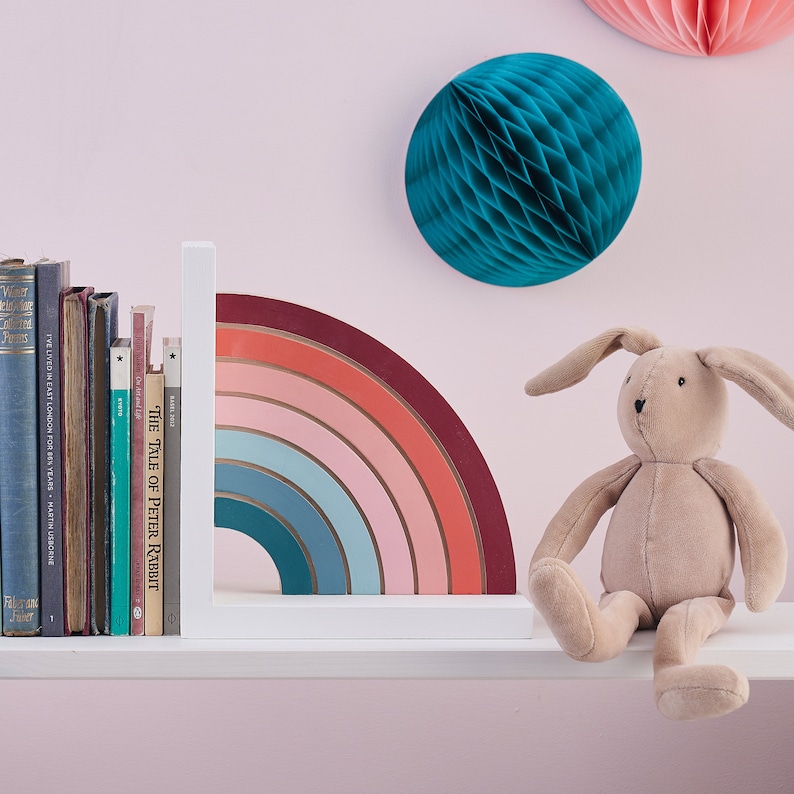 Rainbow Bookends for Kids Children's Room Decor Etsy Australia
