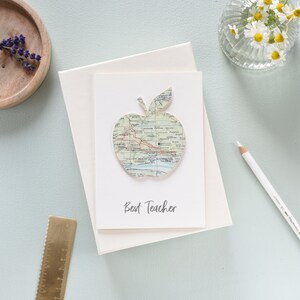LehrerGeschenke, Personalisierte Karte Apfel Lehrer Danke Karte, Personalisierte Karte Karte, Danke Lehrer Geschenk, End of Term Geschenk, personalisierte Karte