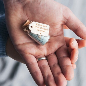 Valentinstag Geschenk für ihn, personalisierte Karte Botschaft Flasche Valentinstag Geschenk für einen Mann, personalisiertes Geschenk für Mann oder Freund