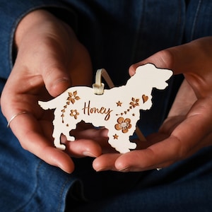 Dog Christmas Ornament, Gifts for Him, Gifts for Pets, Dog Christmas Decoration, Custom Dog Breed Gift, Christmas Decor