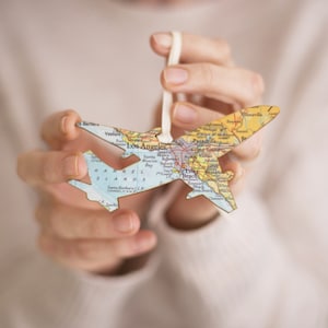 Valentinstagsgeschenk für Ihn, Flugzeug Ornament, Personalisierte Karte Flugzeug, Fernreise Geschenk für Freund, Piloten Geschenk für Ihn, MännerGeschenk