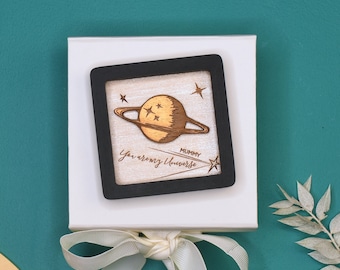 Mother's Day Miniature Wall Art Frame - You Are My Universe Personalised - Best Mum Gift - Gift for Her