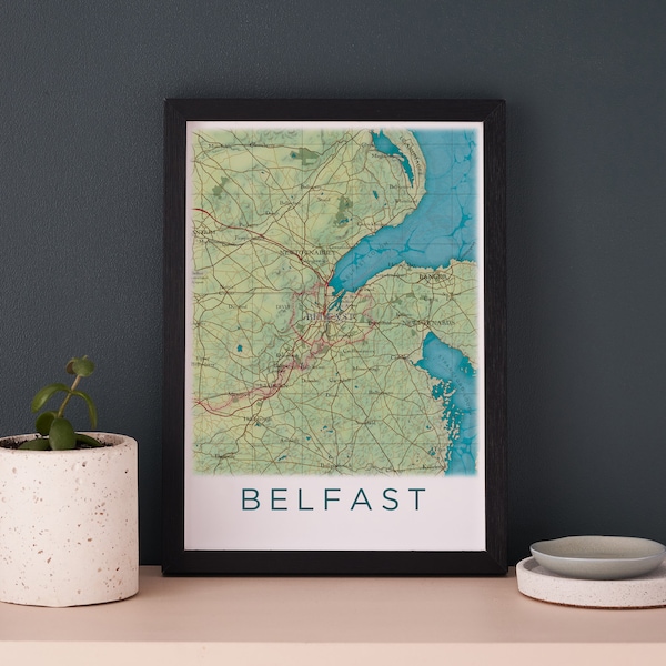 Belfast Poster Etsy UK