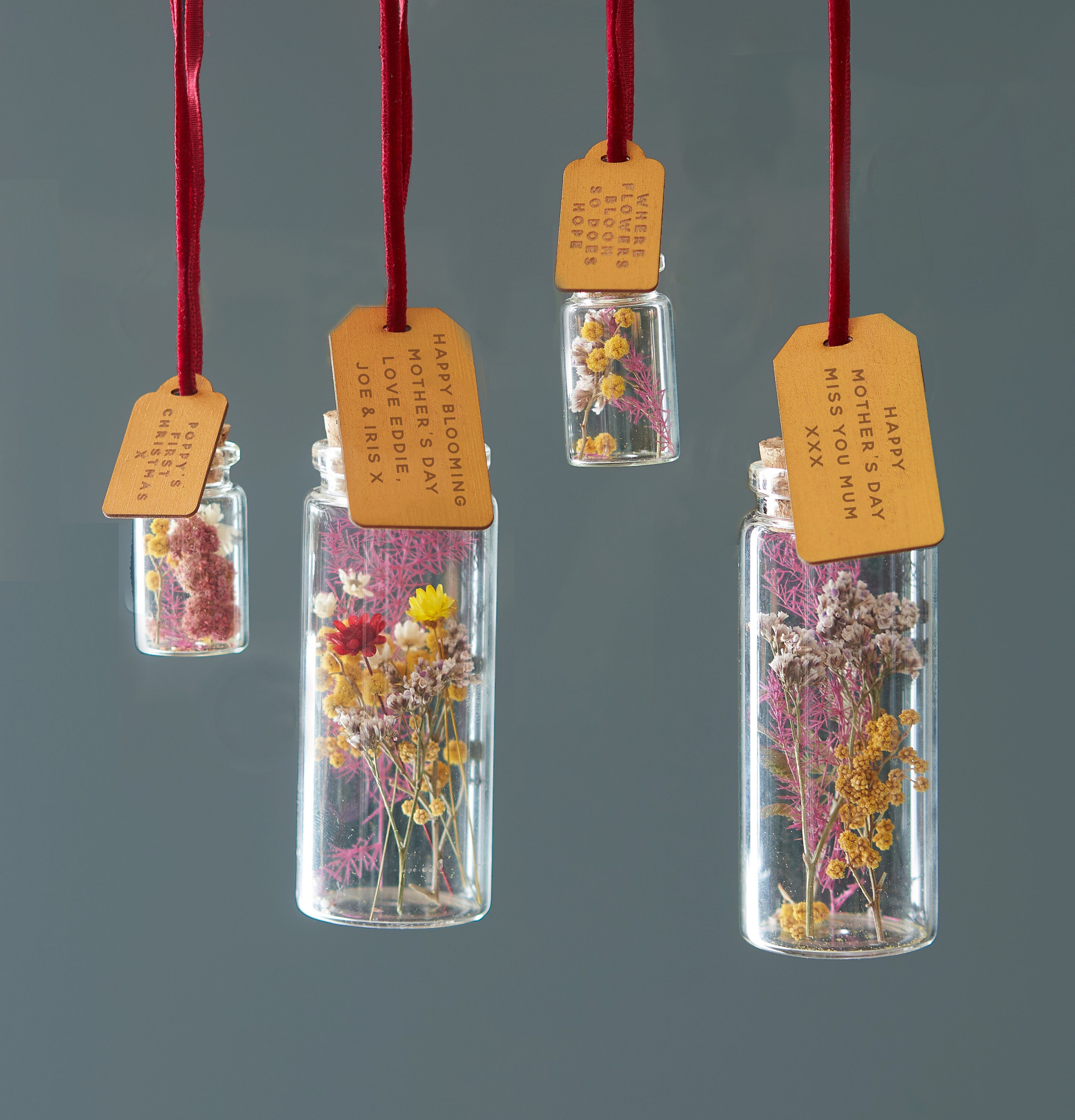 Dried Flower Bouquet Bottle Mothers Day Flower Gift Keepsake - Etsy