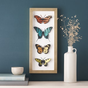Butterfly Wall Art, Gifts For Her, Wall Decor Butterfly print, Hand painted paper cut butterfly framed 3D Butterfly Wall Art, Gift For Her